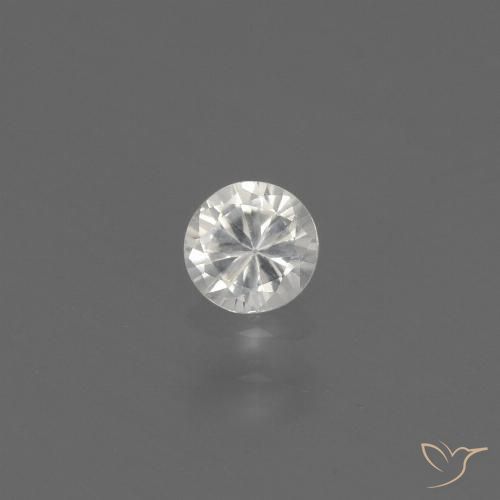 0.37ct Naturel Blanc Saphir, Tour, VS