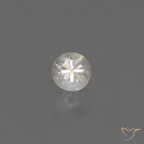 0.40ct Naturel Blanc Saphir, Tour, VVS-VS