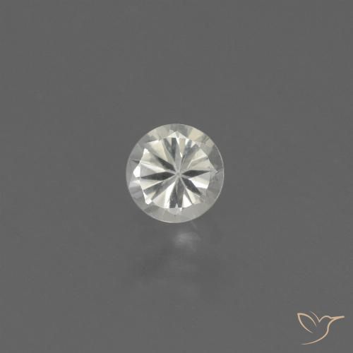 0.40ct Naturel Blanc chaud Saphir, Tour, VVS-VS