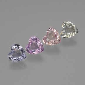 Achetez naturel 1.93ct Multicolore Saphir gems, Forme de coeur, En provenance Tanzanie chez GemSelect. En stock, livraison internationale!