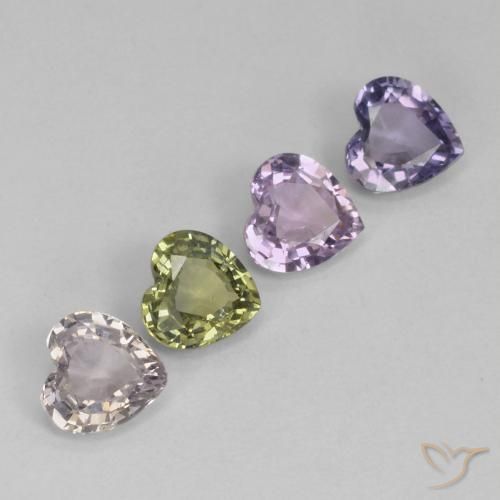 Shop natural 2.93ct Multicolore Saphir gems, Cœur, from Tanzanie at GemSelect. In stock, global shipping!