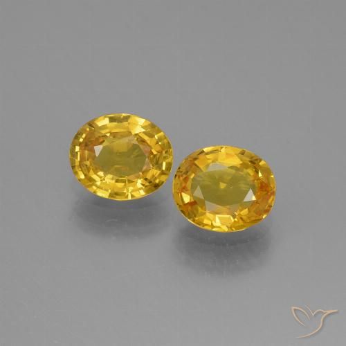 1.51ctw Naturel Doré Saphir, ovale, VS