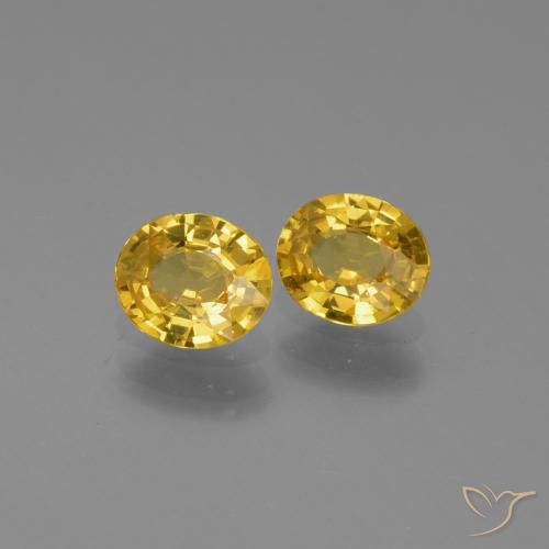 Shop natural 1.28ct Jaune moyen Saphir gems, ovale, from Tanzanie at GemSelect. In stock, global shipping!