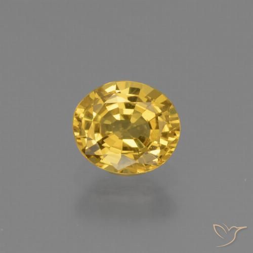 0.73ct Naturel Doré Saphir, ovale, VS