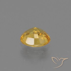 Saphir Doré naturelle ovale, 0.73 ct, VS