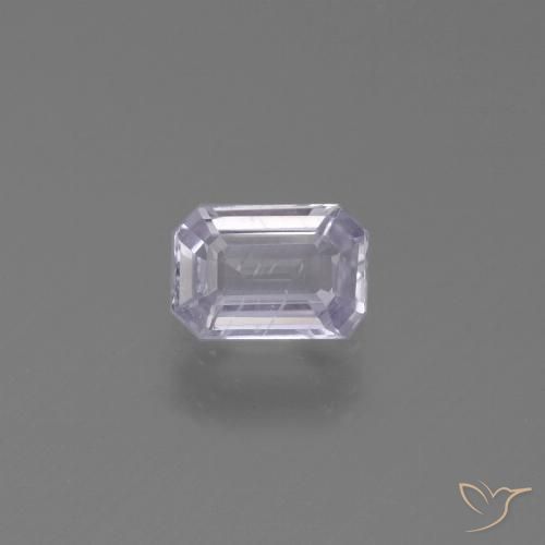 0.57ct Naturel Violet très clair Saphir, Taille émeraude, VS