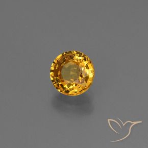 Saphir Doré foncé naturelle Tour, 0.84 ct, VVS-VS