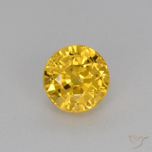 0.73ct Naturel Doré Saphir, Tour, VS