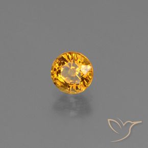Saphir Doré-orange foncé naturelle Tour, 0.74 ct, VS