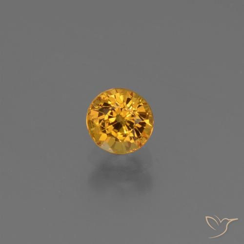 0.70ct Naturel Doré-orange foncé Saphir, Tour, VS