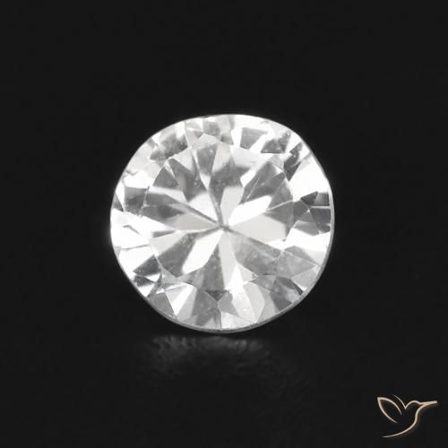 0.38ct Naturel Blanc Saphir, Tour, VS