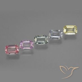 Shop natural 3.23ct Multicolore Saphir gems, Octogone / coupe Émeraude, from Tanzanie at GemSelect. In stock, global shipping!