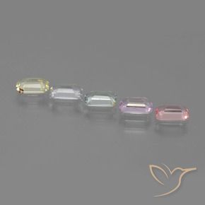 Shop natural 3.23ct Multicolore Saphir gems, Octogone / coupe Émeraude, from Tanzanie at GemSelect. In stock, global shipping!