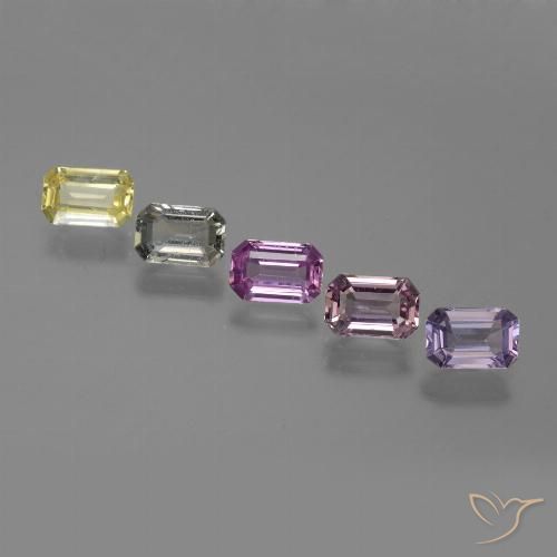 Shop natural 3.19ct Multicolore Saphir gems, Octogone / coupe Émeraude, from Tanzanie at GemSelect. In stock, global shipping!