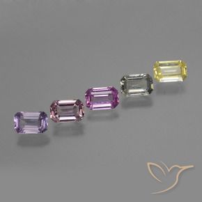 Shop natural 3.19ct Multicolore Saphir gems, Octogone / coupe Émeraude, from Tanzanie at GemSelect. In stock, global shipping!