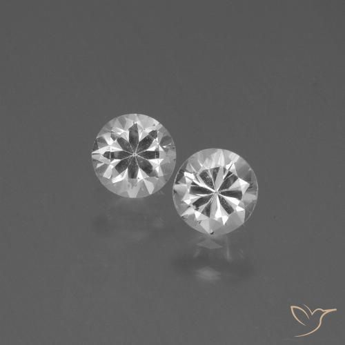 0.85ctw Naturel Blanc Saphir, Tour, VVS-VS