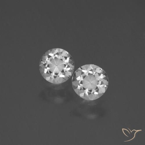 0.80ctw Naturel Blanc clair Saphir, Tour, VVS-VS