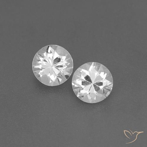 0.78ctw Naturel Blanc Saphir, Tour, VVS-VS