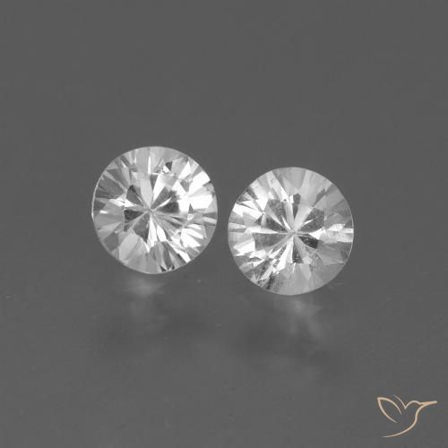 0.83ctw Naturel Blanc clair Saphir, Tour, VVS-VS