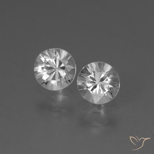 0.85ctw Naturel Blanc Saphir, Tour, VVS-VS