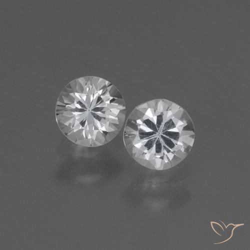 0.89ctw Naturel Blanc Saphir, Tour, VVS-VS