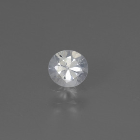Saphir Blanc naturelle Coupe roude, 0.40 ct, VS