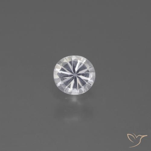 0.38ct Naturel Blanc Saphir, Tour, VS