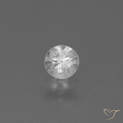 0.43ct Naturel Blanc Saphir, Tour, VS