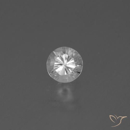 0.46ct Naturel Blanc Saphir, Tour, VS