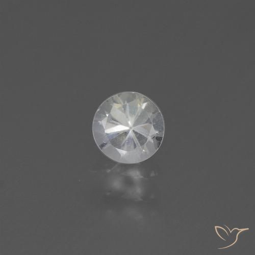 0.45ct Naturel Blanc Saphir, Tour, VS