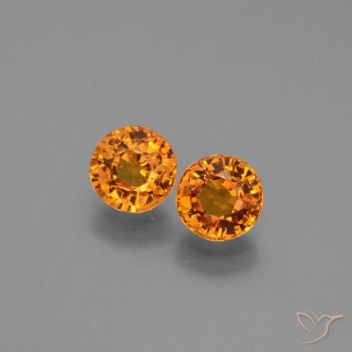 1.38ctw Naturel Orange brunâtre Saphir, Tour, VVS-VS