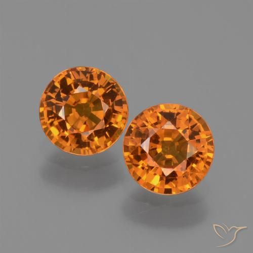 1.39ctw Naturel Orange moyen-foncé Saphir, Tour, VS