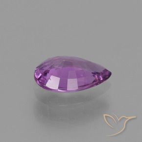 Saphir Violet moyen naturelle En forme de poire, 1.42 ct, VS