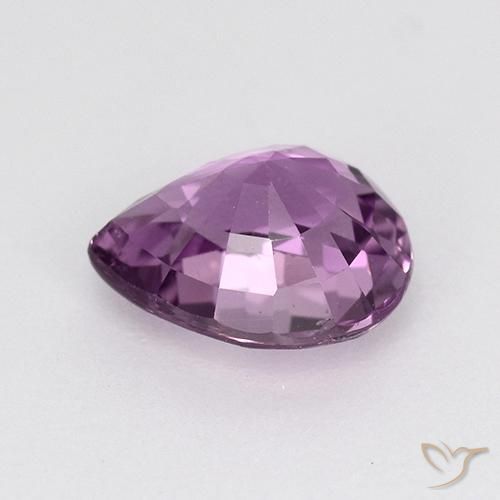 Saphir Mauve Intense naturelle En forme de poire, 1.26 ct, VS