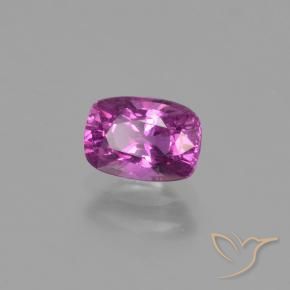 Saphir Magenta vif naturelle Coussin, 1.10 ct, VS