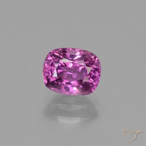 1.34ct Naturel Pourpre rosâtre intense Saphir, Coussin, VS