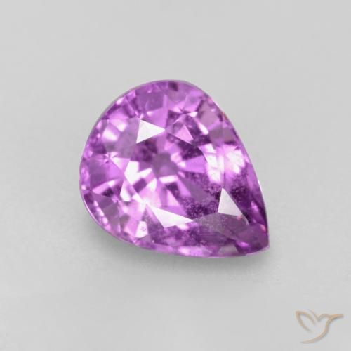 0.98ct Naturel Pourpre moyen Saphir, En forme de poire, VS