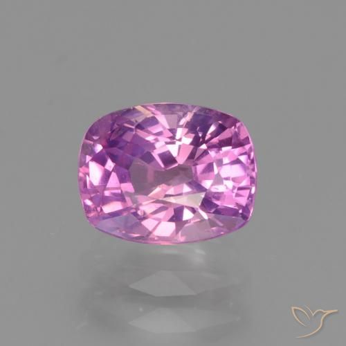 1.42ct Naturel Violet Rosâtre Saphir, Coussin, VS