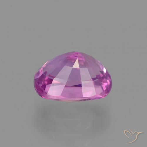 Saphir Violet Rosâtre naturelle Coussin, 1.42 ct, VS
