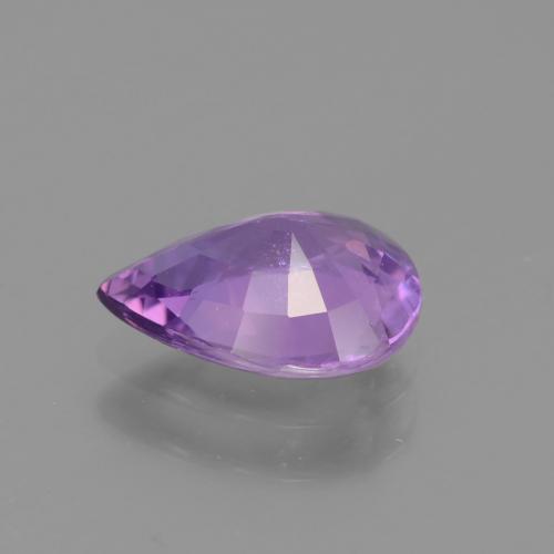 Saphir Violet Rosâtre naturelle En forme de poire, 1.57 ct, VS