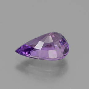 Saphir Violet foncé naturelle En forme de poire, 1.84 ct, VS