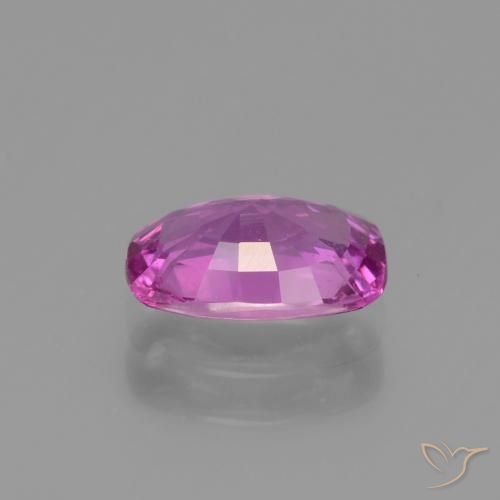 Saphir Violet Rosâtre naturelle Coussin, 1.31 ct, VS