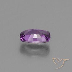 Saphir Violet foncé naturelle Coussin, 1.12 ct, VVS-VS