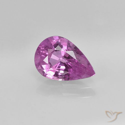 1.06ct Naturel Pourpre moyen Saphir, En forme de poire, VS