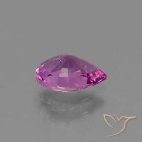 Saphir Pourpre moyen-foncé naturelle En forme de poire, 1.20 ct, VS