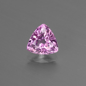 Saphir Violet Rosâtre naturelle Trillion, 1.05 ct, VS