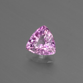 Saphir Violet Rosâtre naturelle Trillion, 1.05 ct, VS