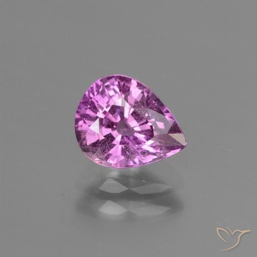1.42ct Naturel Violet Rosâtre Saphir, En forme de poire, VS