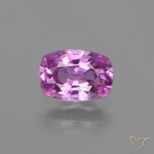 1.10ct Naturel Pourpre rosâtre profond Saphir, Coussin, VS