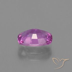 Saphir Pourpre rosâtre profond naturelle Coussin, 1.10 ct, VS